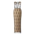 thumbnail image 3 of Faithtur Women?s 2 Piece Summer Outfits, Strapless Drawstring Lace Tube Tops + Long Skirt Set, 3 of 9