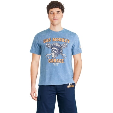 Gas Monkey Garage Men's Acid Wash T-Shirt