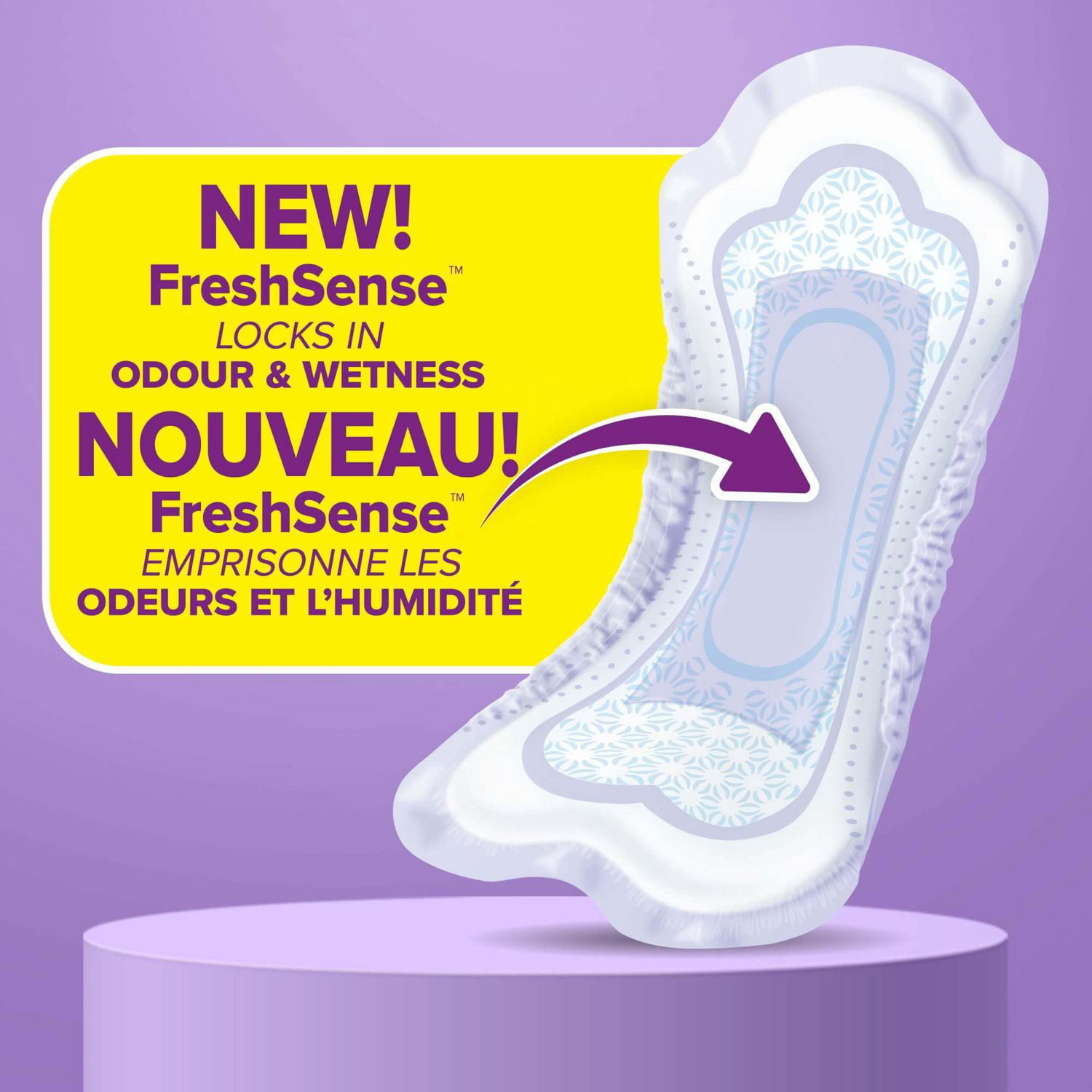 Serviettes d’incontinence Poise pour femmes, degré d’absorption 3, absorption lèger