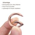 thumbnail image 4 of Unique Bargains Rose Gold Spring Gate O Ring Snap Clip Buckle, Zinc Alloy, 10 Pack, 4 of 5