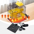 thumbnail image 4 of Leutsin Tapis Chauffant pour Reptiles, Tapis Chauffant Imperméable pour Reptiles sous Réservoir/terrarium avec Contrôle de la Température, Tapis Chauffant de Sécurité Ajustable pour Tortue, Tortue, Serpents, Lézard, Gecko, 4 of 8