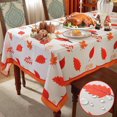 thumbnail image 1 of Fall Tablecloths for Rectangle Tables, Spill Proof Table Cloth with Printed Autumn Leaves, Washable Maple Leaf Table Cover for Thanksgiving Party Holiday Decoration (Rectangle, 60" x 102"), 1 of 6