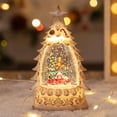 thumbnail image 1 of Aodebiao LED Christmas Tree Night Light Desktop Decor with Glass Cover Holiday Scene Layout Battery Powered Festive Glowing Home Office Decoration Gift, 1 of 5