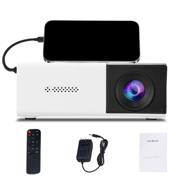 Mini HD Portable Projector with Auto Keystone Correction | Built-in Speaker & Wireless Connectivity | 1080P Support for Indoor/Outdoor Movies & Gaming