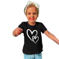 thumbnail image 2 of MeetoTime T-shirt en Coton pour Tout-Petits Enfants Garçons Filles Col Rond Saint-Valentin Imprimé Manches Courtes Haut Tee 3-10 Ans, 2 of 4