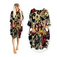thumbnail image 1 of xinchenyuan Robes d'Art Imprimé 3D Mode Décontractée Mi-Longue Vêtements pour Femmes Poche Manches Longues Haut R10, 1 of 7