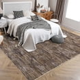 thumbnail image 4 of FairOnly 5'x7' Solid Area Rugs Ultra Soft Washable Rug, Modern Abstract Rug with Non Slip Backing Low Pile Indoor Carpet for Living Room Bedroom Dining Room, Brown, 4 of 8