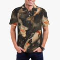 thumbnail image 1 of Lsque Koi Fish Tranquility Pattern Golf Shirts for Men Dry Fit Print Moisture Wicking Performance Short Sleeve Polo Shirt-X-Large, 1 of 6