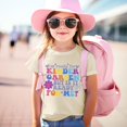 thumbnail image 2 of TZEWGL Mignon Imprimé Lettre Manches Courtes Col Rond Chemise Basique pour Tout-Petit Blouse pour Enfants Taille 6-7T, 2 of 5