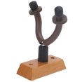 thumbnail image 3 of Guitar Hanger Solid Wood Wall Mount Bracket with Adjustable Stopper for Electric Ballad BassGG‑2, 3 of 8