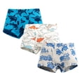 thumbnail image 1 of MIASHUI Boys Boxer Shorts Cotton Dinosaur Pattern Boxer Brief Underwear 3 Pack,Pink,7-8 Years, 1 of 2