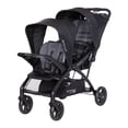 thumbnail image 1 of Baby Trend Sit N Stand Double Stroller – Dash Black, Tandem Travel Stroller with Two Seats or One Seat and Standing Platform, 1 of 5