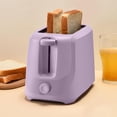 thumbnail image 3 of Mainstays 2-Slice Toaster with 6 Shade Settings and Removable Crumb Tray, Purple, 3 of 8