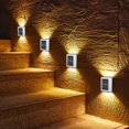 thumbnail image 4 of 2PCS Solar Wall Light Outdoor LED Solar Stair Light UP and Down Illuminate Light Auto ON/OFF Solar Fence Light, 4 of 10