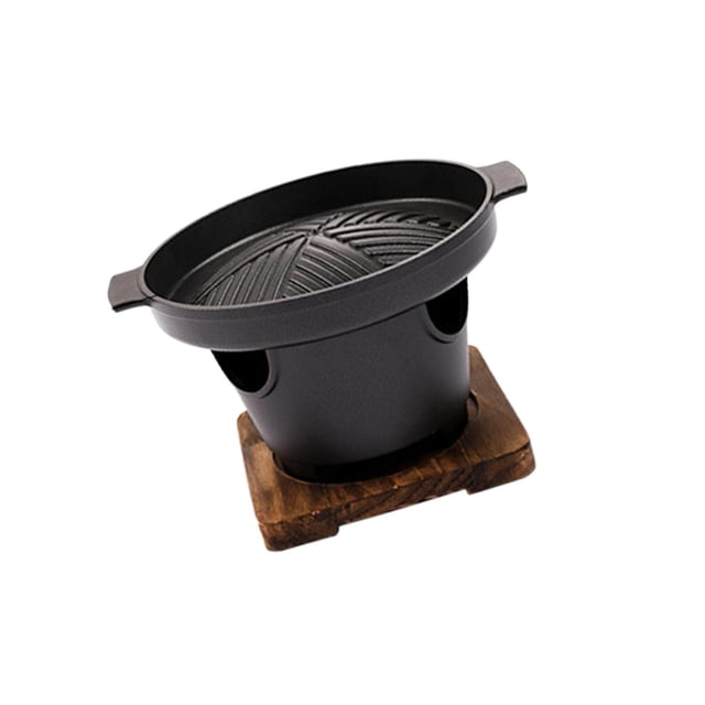 Barbecue Gril une Personne Réchaud à Alcool Léger briquettes Triangulaires, Outils de Four à Alcool Petits