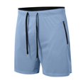 thumbnail image 4 of Men's Running Shorts with Zipper Pockets Gym Athletic Workout 5" Shorts for Men, 4 of 5