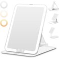 thumbnail image 1 of Miroir de Maquillage de Voyage Rechargeable, Miroir de Maquillage de Voyage Portable Éclairé avec Modes de Couleur, à Intensité Réglable, Miroir Compact de Table à DEL pour Coiffeuse avec Écran Tactile, 1 of 9