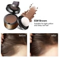 thumbnail image 4 of Herunwer Root Touch Up Hair Powder, Hairline Powder Instantly Conceals Hair Loss, Instantly Hair Color Shadow Cover Gray Hair Root, Enhance Hairline Powder for Women Men, 4 of 9