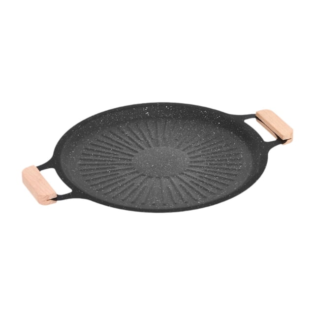 hengtong Barbecue, Grill, Practical and Versatile with Two Handles, Pancake Pan, Camping, 32cm