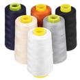 thumbnail image 1 of MLINS 6 Pcs Bobines de Fil Fil à Coudre Bobines de Fil Fils en Polyester Fils à Broder Fournitures de Couture 3000 Yards, 1 of 9
