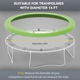 thumbnail image 4 of Soozier 14FT Trampoline Pad Spring Cover, Waterproof, Green, 4 of 10