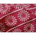 thumbnail image 4 of oneOone Silk Tabby Fabric Stripe & Mandala Block Printed Fabric 1 Yard 42 Inch Wide, 4 of 4