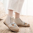 thumbnail image 2 of Chaussures Simples Brodées Style Ethnique pour Femmes, Souples, Confortables et Respirantes, Chaussures Rétro, 2 of 9