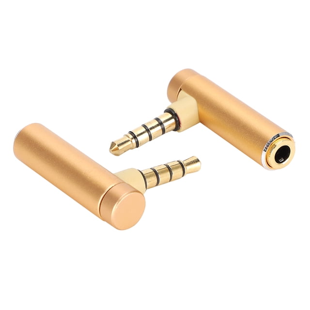 Audio Cable Jack, Aluminum Alloy Shell Stereo Connector, For Mobile Phones Digital Cameras Black,Gold,Blue