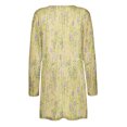 thumbnail image 4 of Pisexur Veste pour Femmes, Cardigans à devant Ouvert, Manteaux Trench, Vestes d'Automne, Mode Féminine Décontractée, Chemise Imprimée à Manches Longues, Cardigan, 4 of 5