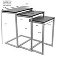 thumbnail image 5 of Carolina Classics Astrid Nesting Table Set in Chestnut and Black, 5 of 5