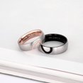 thumbnail image 4 of ORUYROP AnaZoz Bague de Promesse Cœur d'Amour Véritable pour Lui et Elle en Acier Inoxydable, Anneaux de Fiançailles et de Mariage pour Couples, Bague Supérieure, 6 mm, 4 of 7
