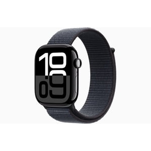 Restauré Apple montre Series 10 GPS 46mm Boîtier en aluminium noir Jet avec boucle sport - Foire rénovée