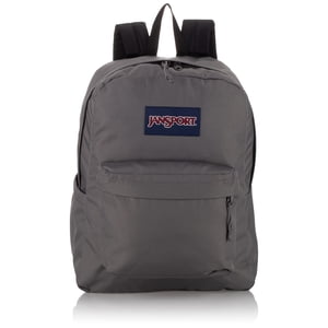 JanSport SuperBreak Plus Sac à dos pour ordinateur portable - Pack scolaire léger, gris profond