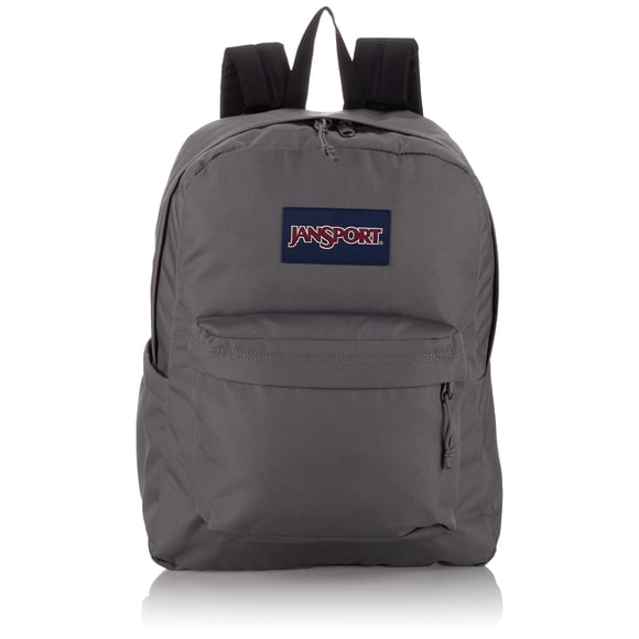 JanSport SuperBreak Plus Laptop Backpack - Lightweight School Pack, Deep Grey