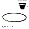 thumbnail image 2 of Unique Bargains 710mm Inner Girth 10mm Width Cogged V Belts, Neoprene Rubber, for Power Transmission, 2 Pack, 2 of 6