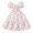 White, variant on Toddler Girls Short Sleeve Prints Dress Dance Party Dresses Clothes