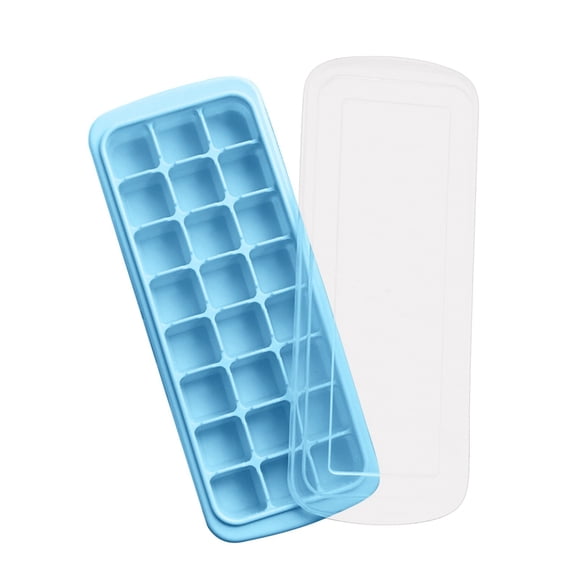 FNGZ Bac à Glaçons en Silicone 24 Cubes Bac à Glaçons en Silicone pour Congélateur Moule à Gelée Bleu