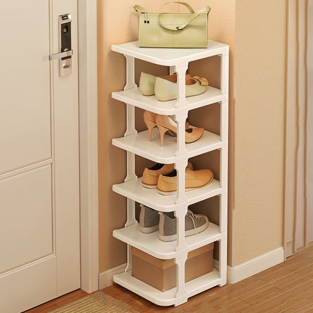 Vaidha Rack Shoe Organizers For Closet Plastic Shoe Storage Box For Entryway Living Room Sturdy Stackable Sneakers Cabinet Bins