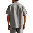 thumbnail image 4 of Maplenight T-Shirts en Coton pour Hommes à Col Rond, Chemises d'Été Décontractées à Manches Courtes, T-Shirts Légers, 4 of 8