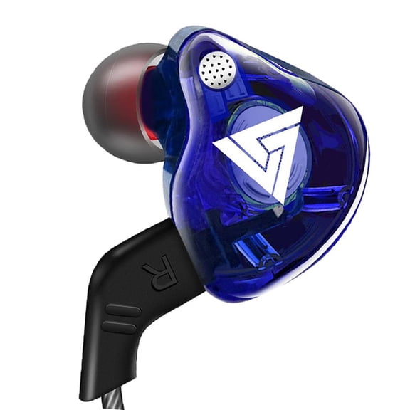 Tachiuwa 3.5 earplugs with Microphone to Headphones with Over Ear Hooks Wrapped in Headphones for Exercising Blue