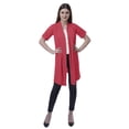 thumbnail image 2 of Moomaya Womens Half Sleeve Shrug Open Front Long Cardigan Lightweight Summer Fit, 2 of 7