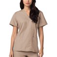thumbnail image 3 of Adar Universal Unisex V-Neck Tunic 3 Pocket Scrub Top (Available in 39 Colors), 3 of 7