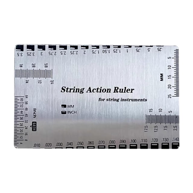 Xuanheng Stainless Steel Strings Action Ruler Guitar Setup Gauge for Maintenance Banjo