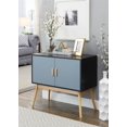 thumbnail image 5 of Convenience Concepts Console de Rangement Oslo en Fini Bois Naturel et Noir, 5 of 5