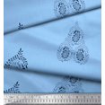 thumbnail image 2 of Soimoi Rayon Fabric Leaves & Paisley Block Printed Craft Fabric by The Yard 56 Inch Wide, 2 of 3