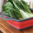 thumbnail image 3 of Gkeoshab Drain Rack Storage Bag Fruit And Vegetable Basket Folding Filter Square Draining Basket Collapsible Colander Kitchen Home & Garden, 3 of 5