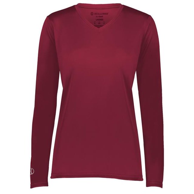 Holloway 222824.J36.L T-Shirt à Manches Longues pour Femmes Momentum , Cardinal - Grand