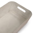thumbnail image 3 of Truu Design Modern and Sleek Decorative Paper Beige Storage Basket with Bamboo Lid, 3 of 5