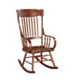 thumbnail image 1 of ACME Furniture Chaise à Bascule Kloris Tête Sculptée à la Main en Tabac, 1 of 2