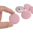 thumbnail image 4 of Unique Bargains 10pcs 48L Fabric Cloth Covered Button 30mm Round Metal Shank Sewing Buttons for Suits Dress Blouses, Pink, 4 of 5